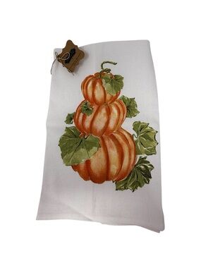 Stacked Pumpkin Kitchen Hand Towel